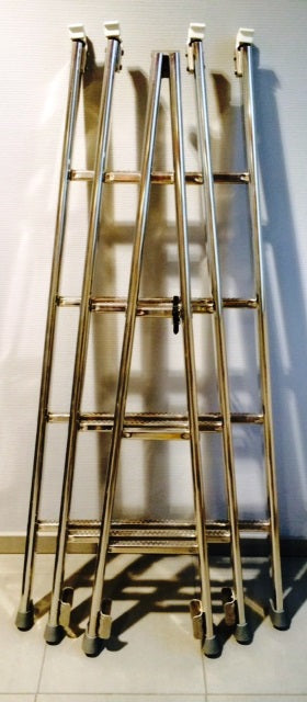 Piret - Aluminium in elkaar grijpende glazeniersladder