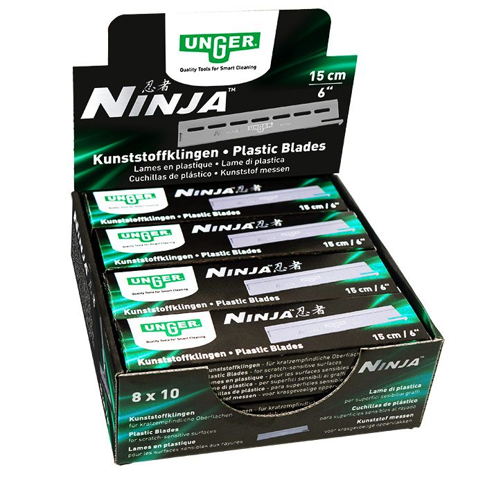 Unger - Stainless Steel Blades for Premium Window Scraper ***+
