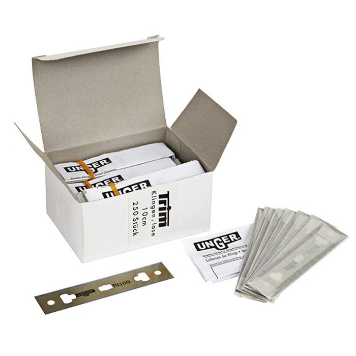 Unger - Glass scraper blades, carbon 10cm ***